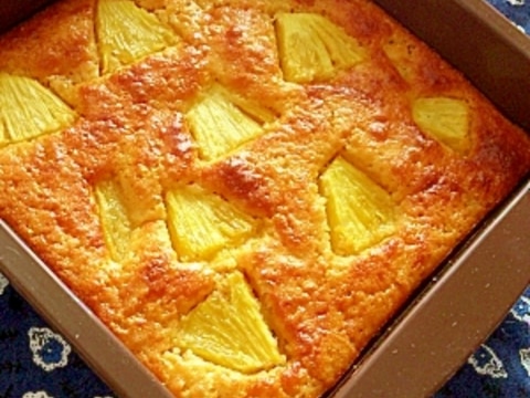 簡単!ワンボウルでパイナップルケーキ♪